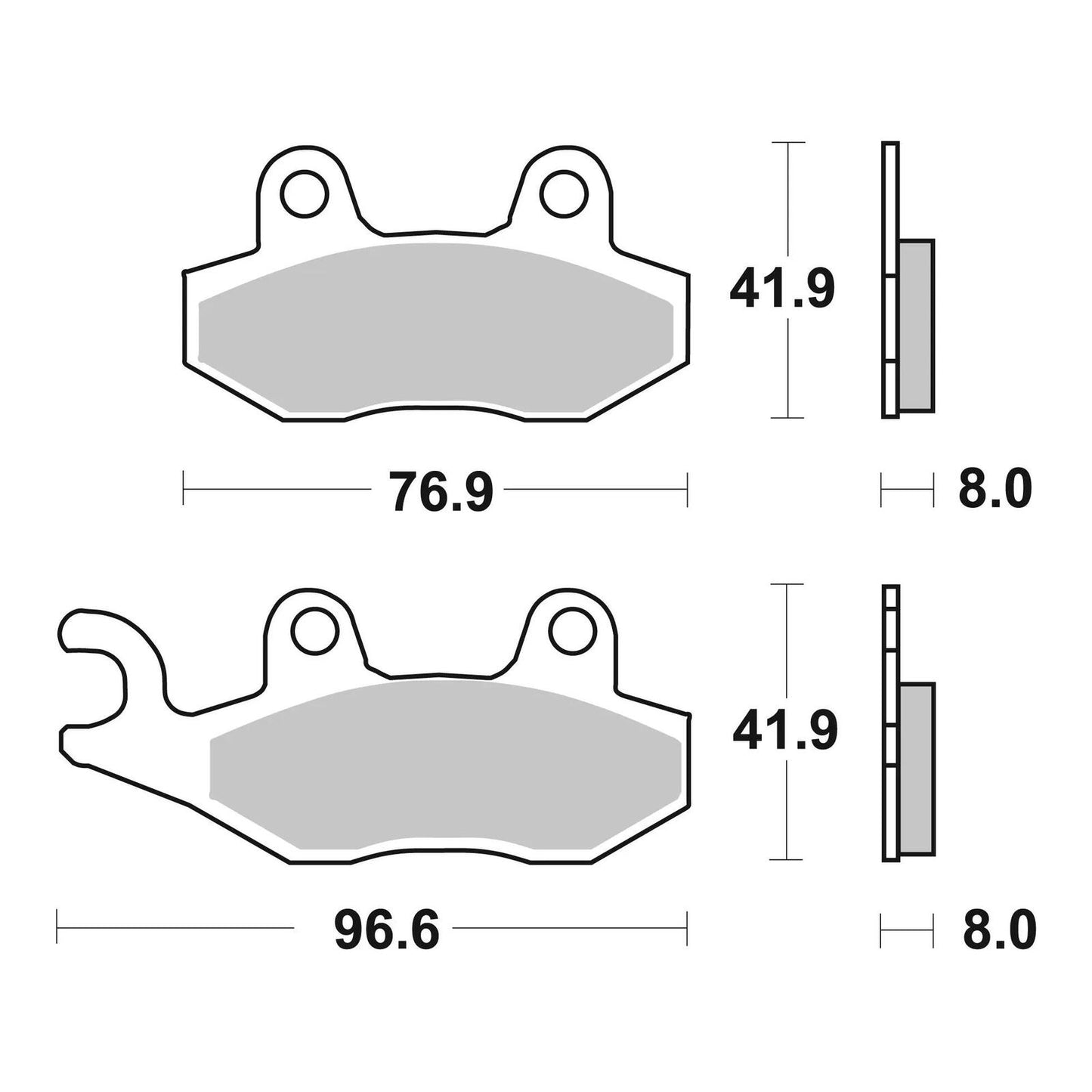 Brembo Prime Brake Pad Sinter Front 07SU12SD