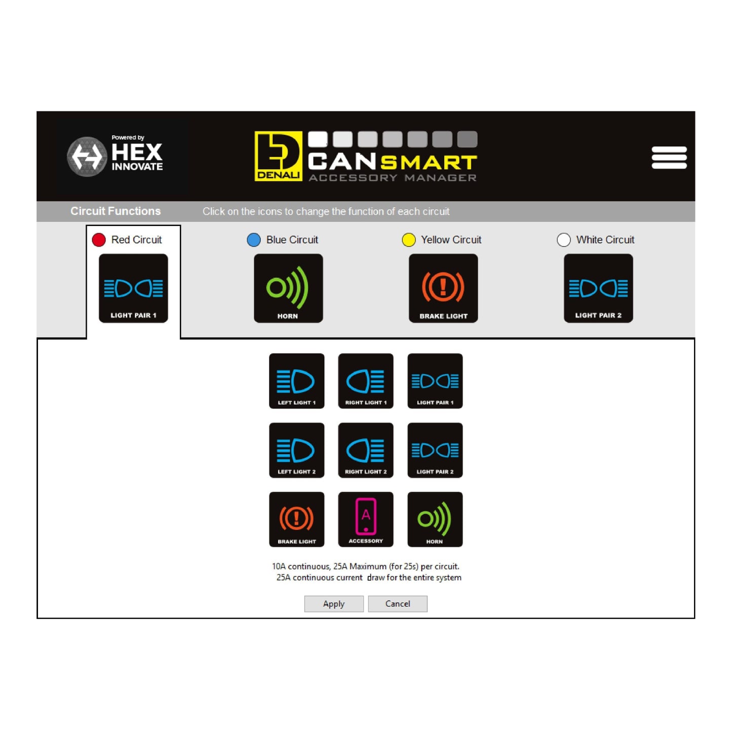 Denali Gen II CANsmart Controller - Ducati DesertX Plug & Play Accessory Control Australia