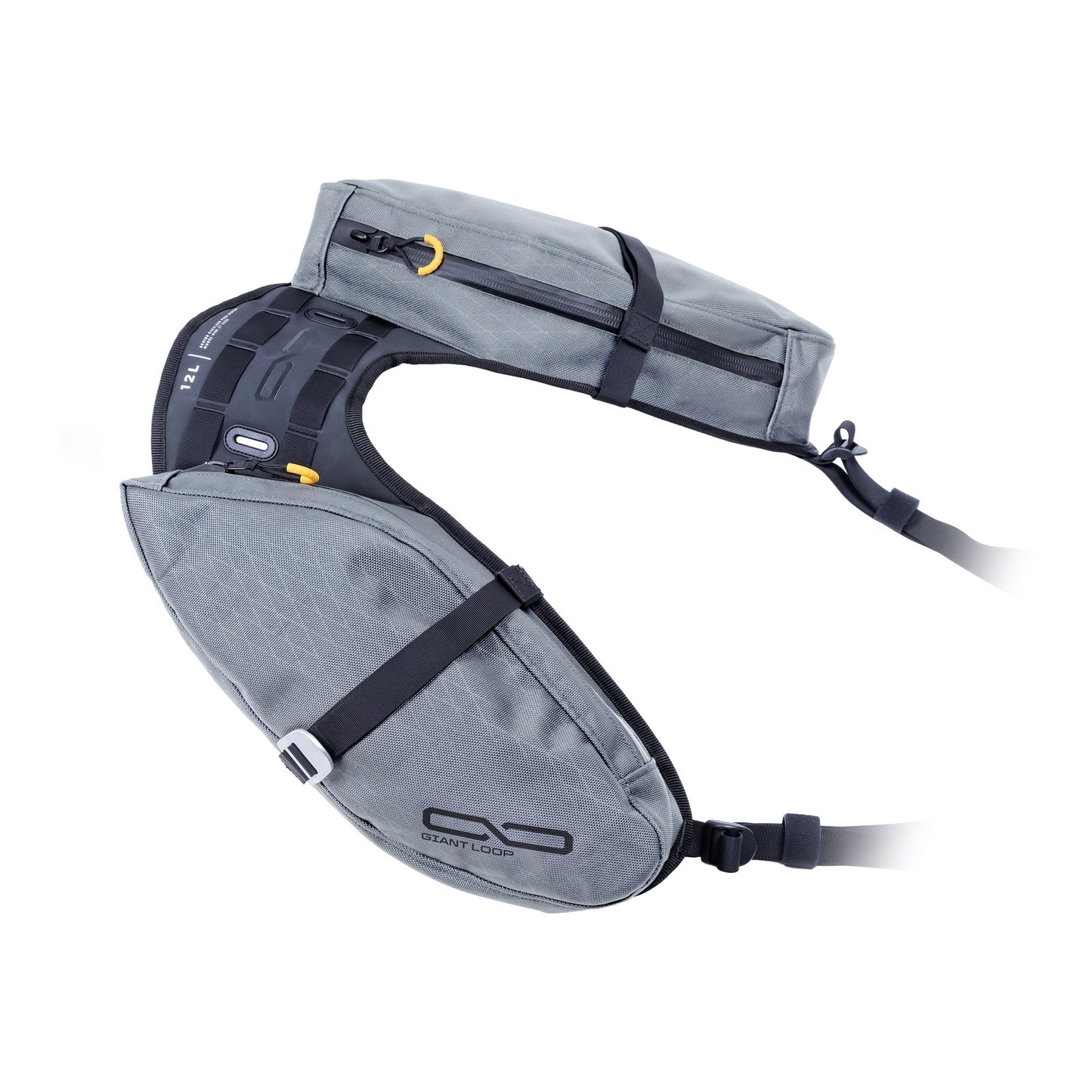 Giant Loop Mojavi Saddlebag Zip '26 - Grey (12L)