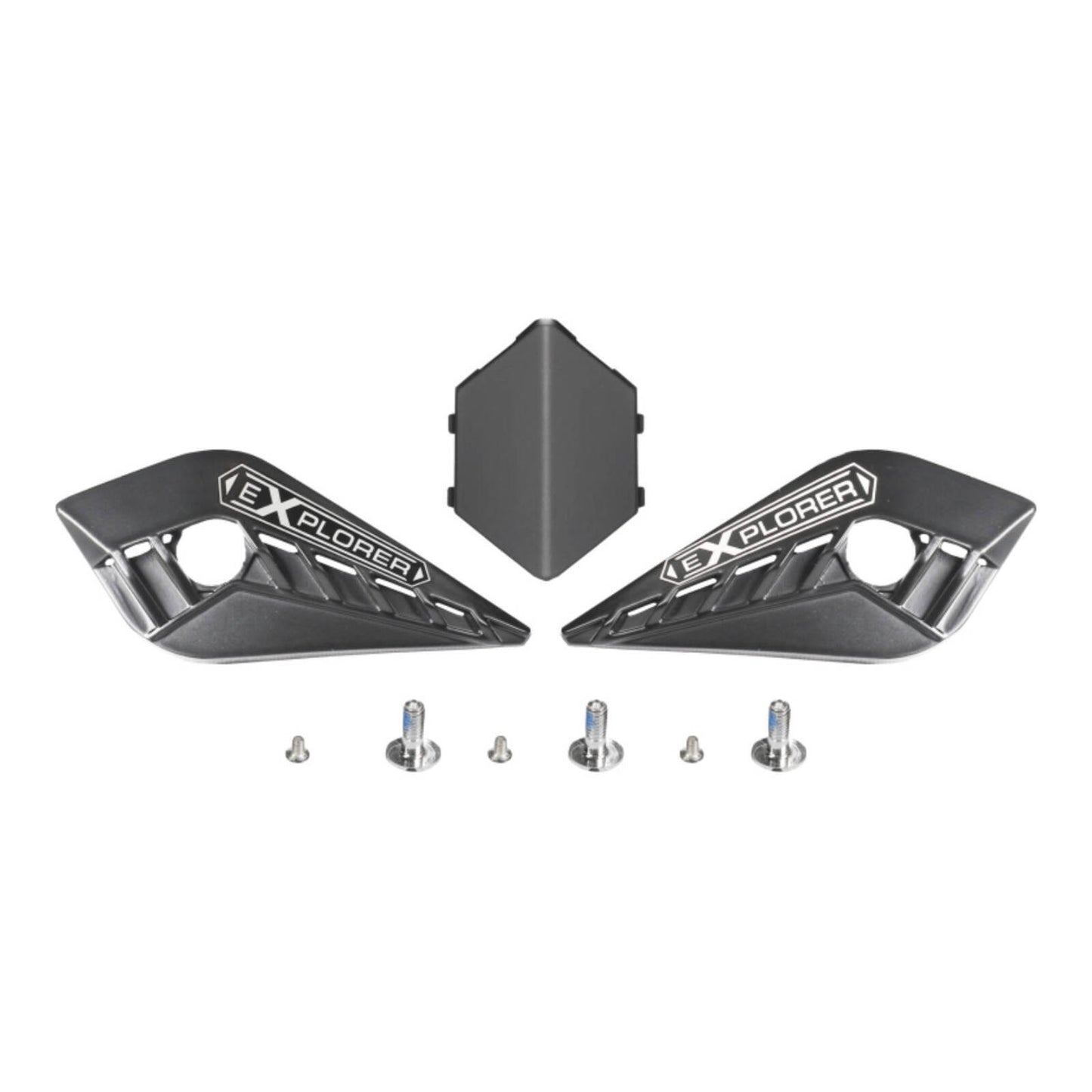 MX701 Carbon Cover Side Screw Peak Matt Black