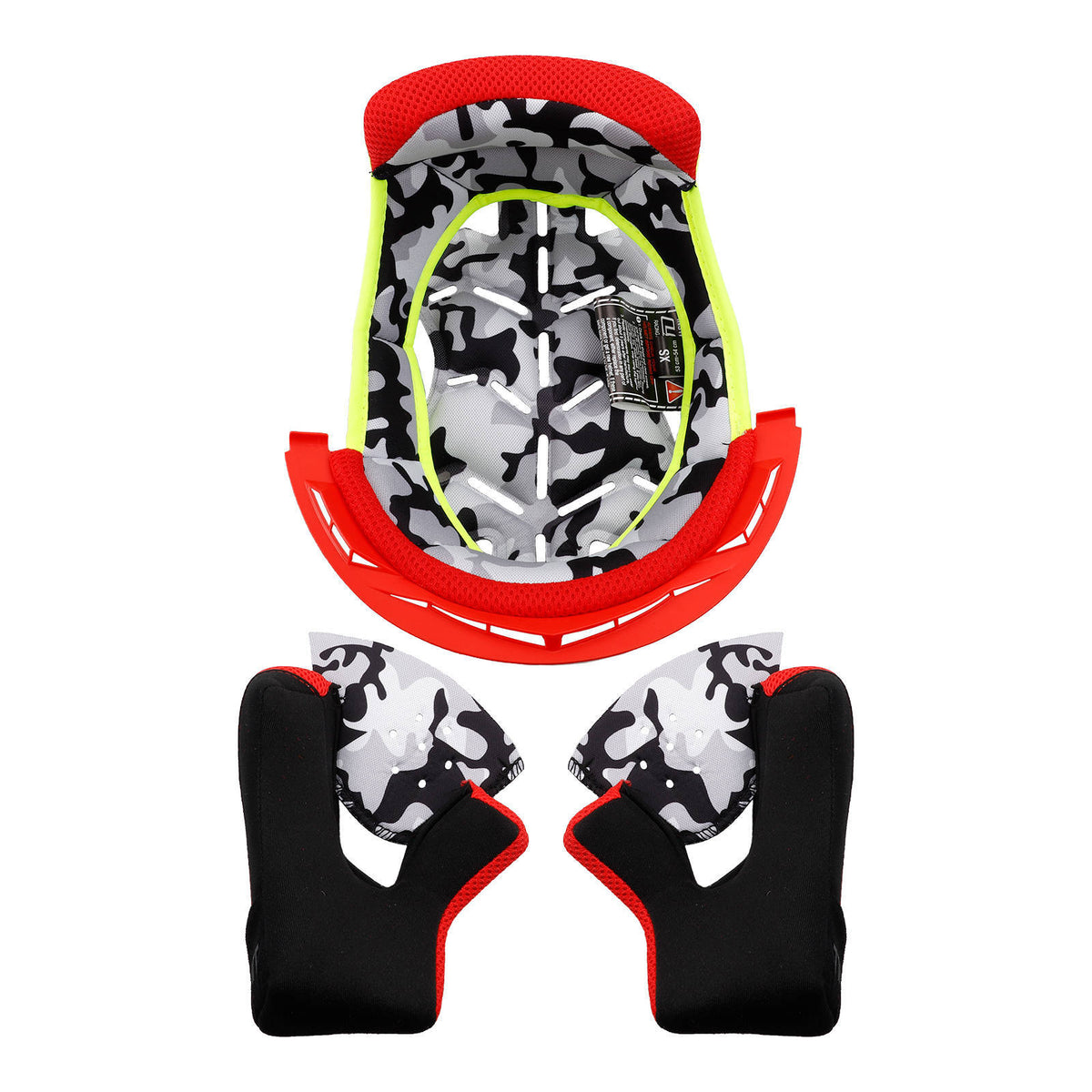 LS2 MX437 Fast Evo Liner - Red (3XL)