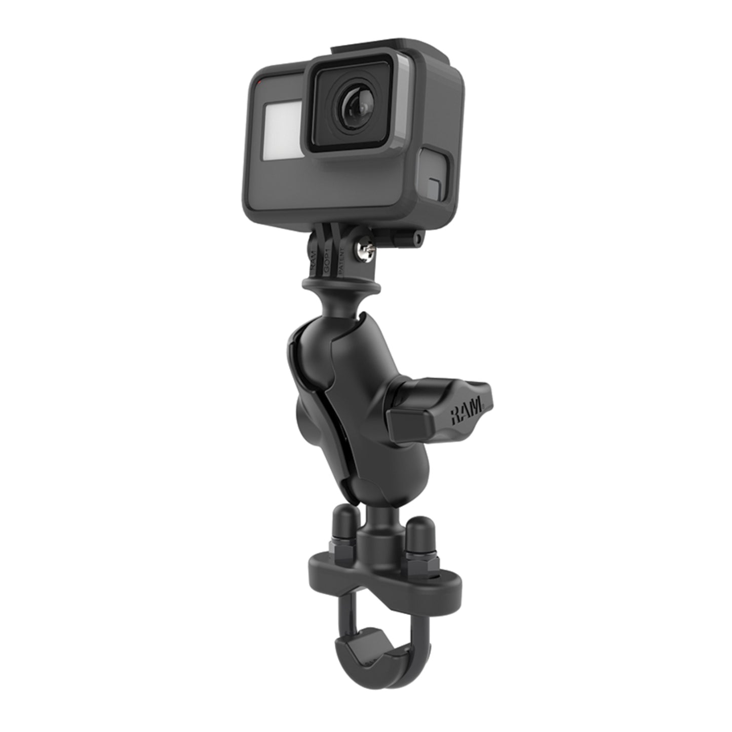 RAM Handlebar U-Bolt Double Ball Mount with Action Camera Adapter