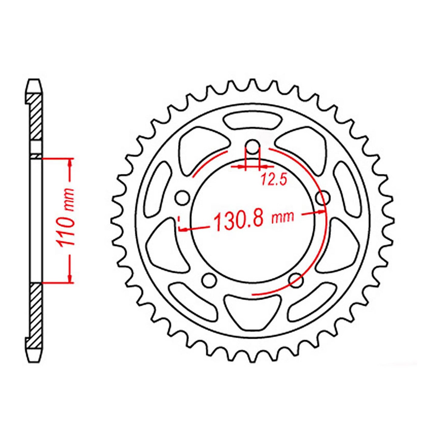MTX 007 Steel Rear Sprocket #525 (11-BM7)