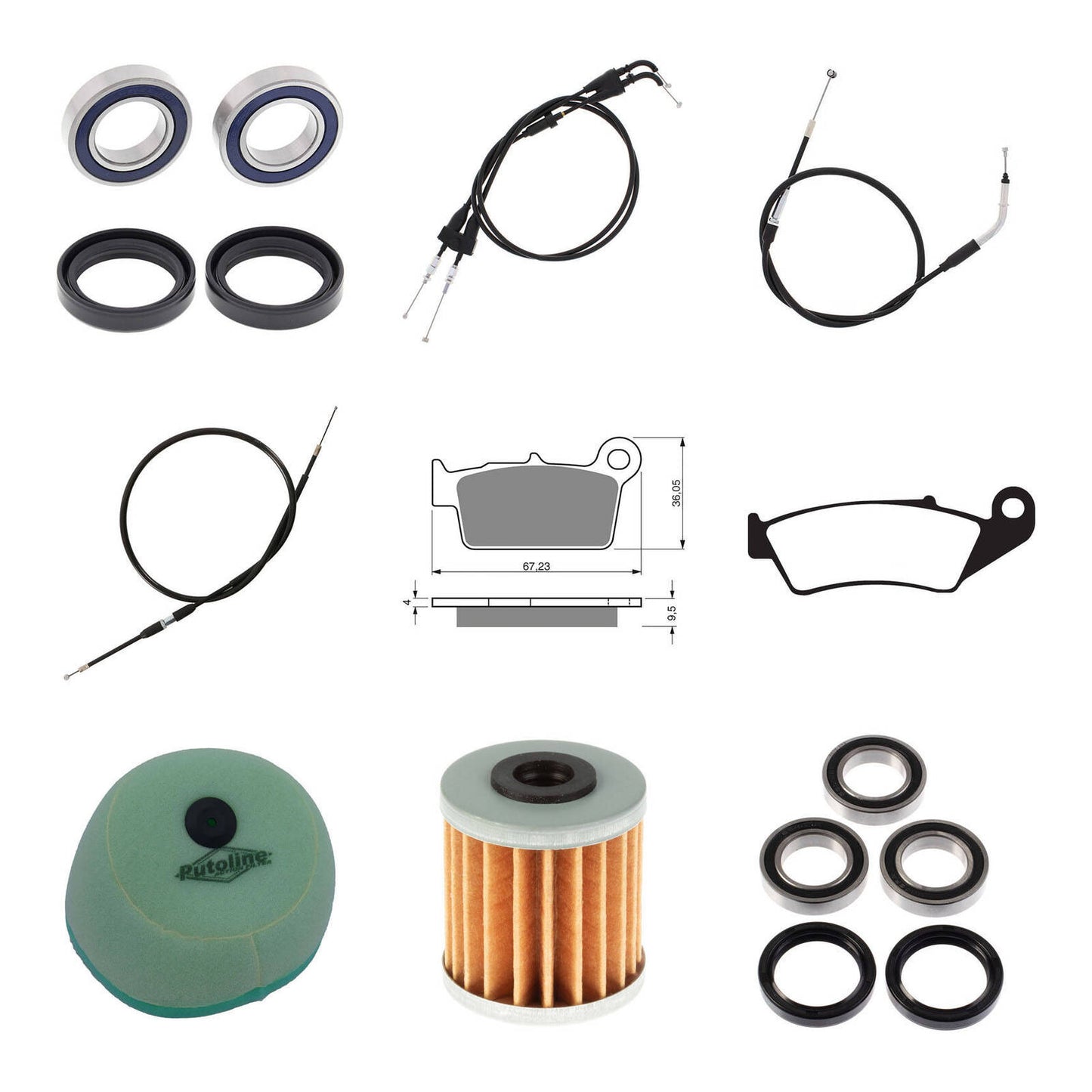 Offroad Refurb Kit - Suzuki RMZ250 '08-'09