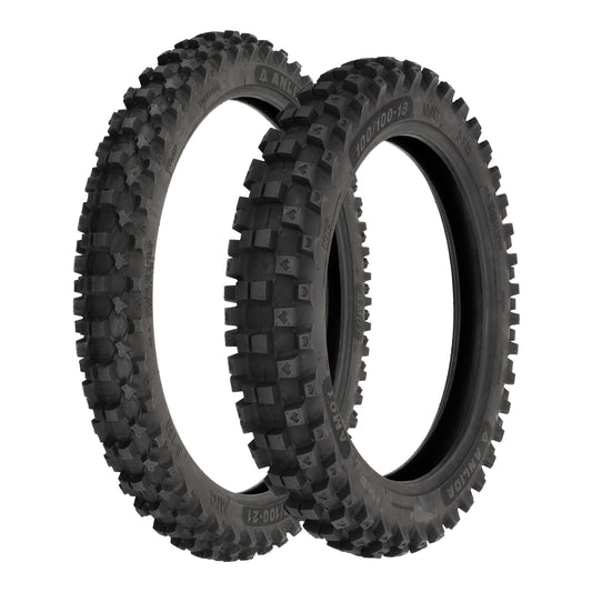 Anlida AM01 Tyre Set 80/100-21 Front & 100/90-19 Rear (NHS)