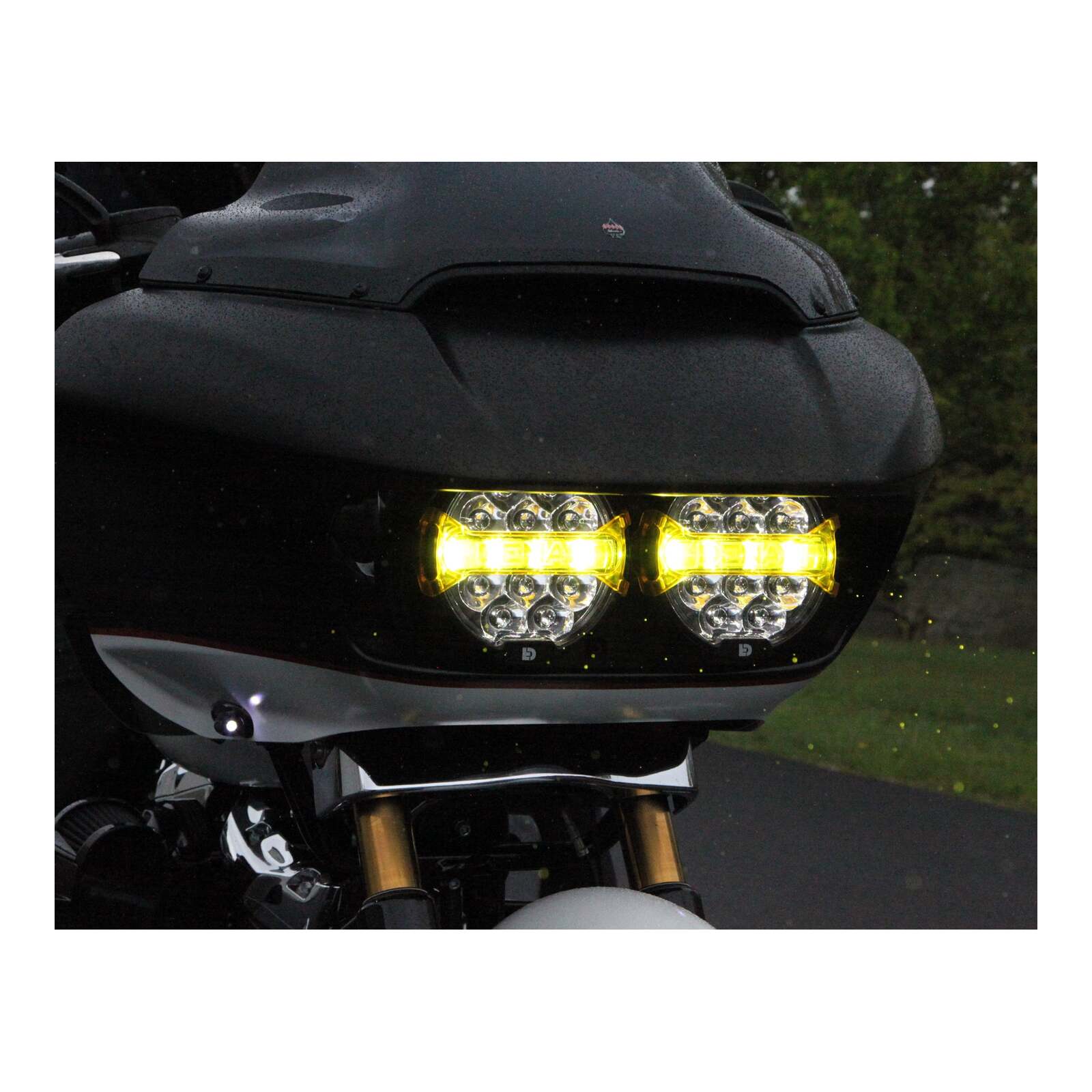 Denali HD Road Glide Head Light Packaged Kit