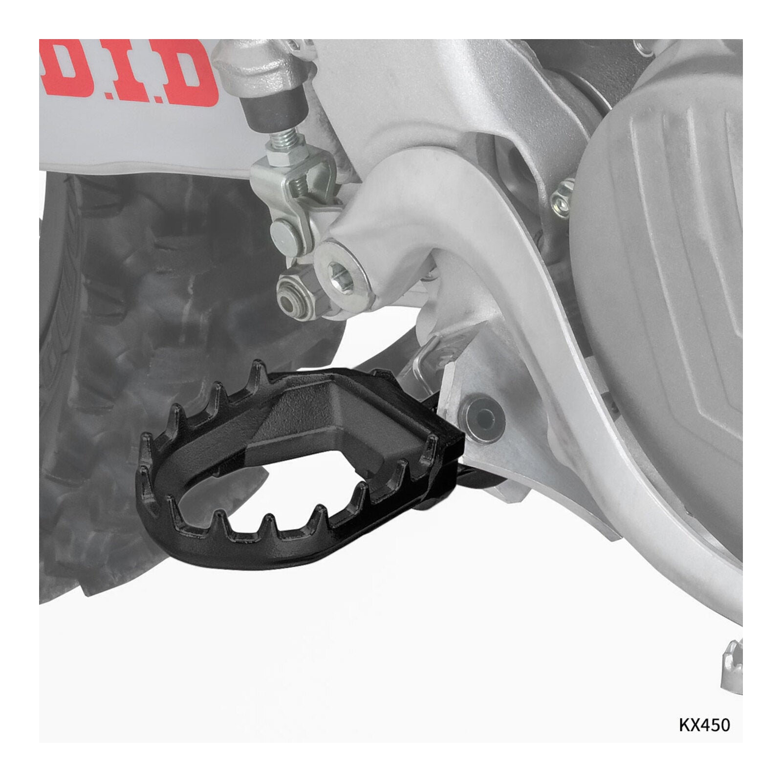 Zeta Max Foot Pegs - Kawasaki KX - Black