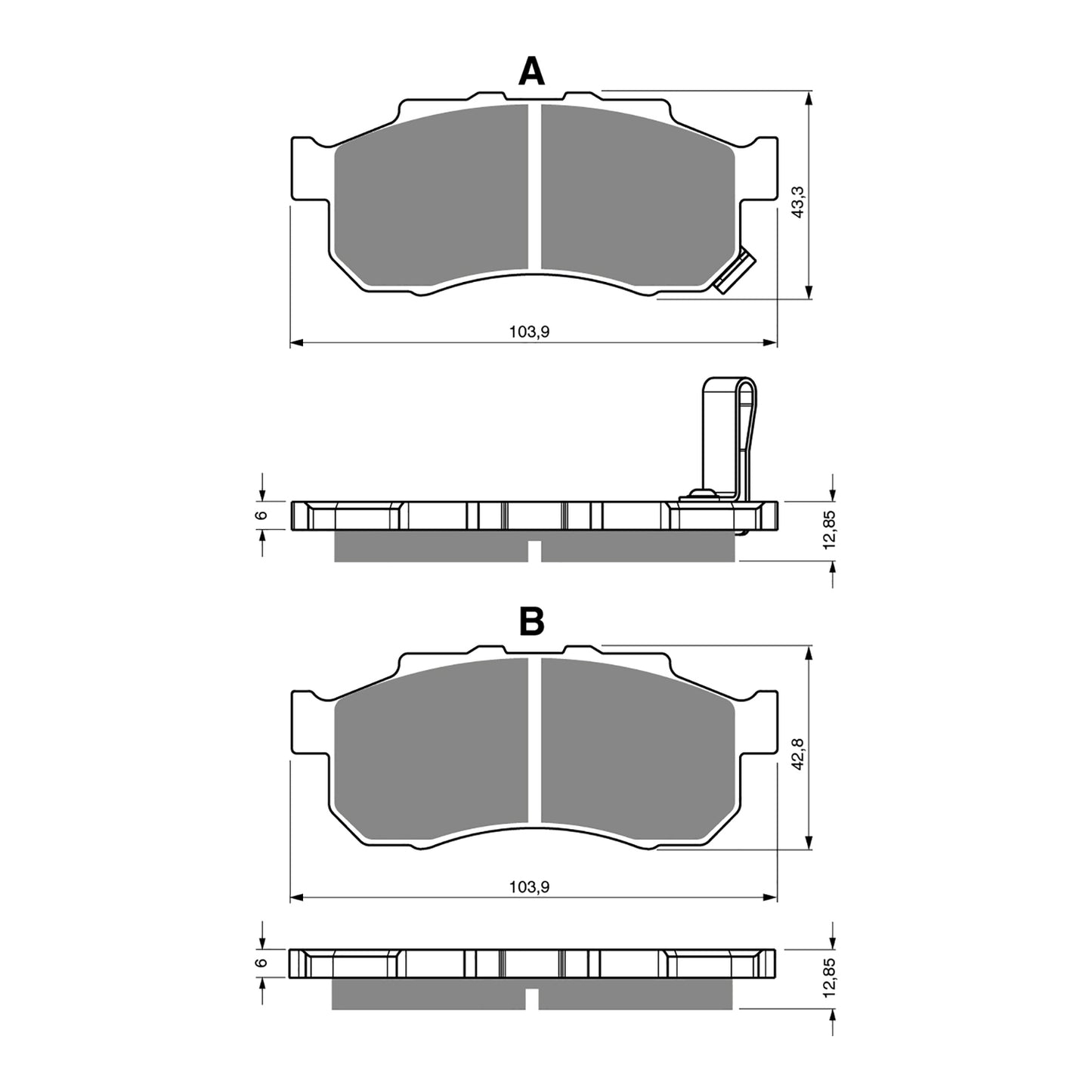 GOLDfren Brake Pads Off-Road Racing GF339 - K5 ( PR410 )
