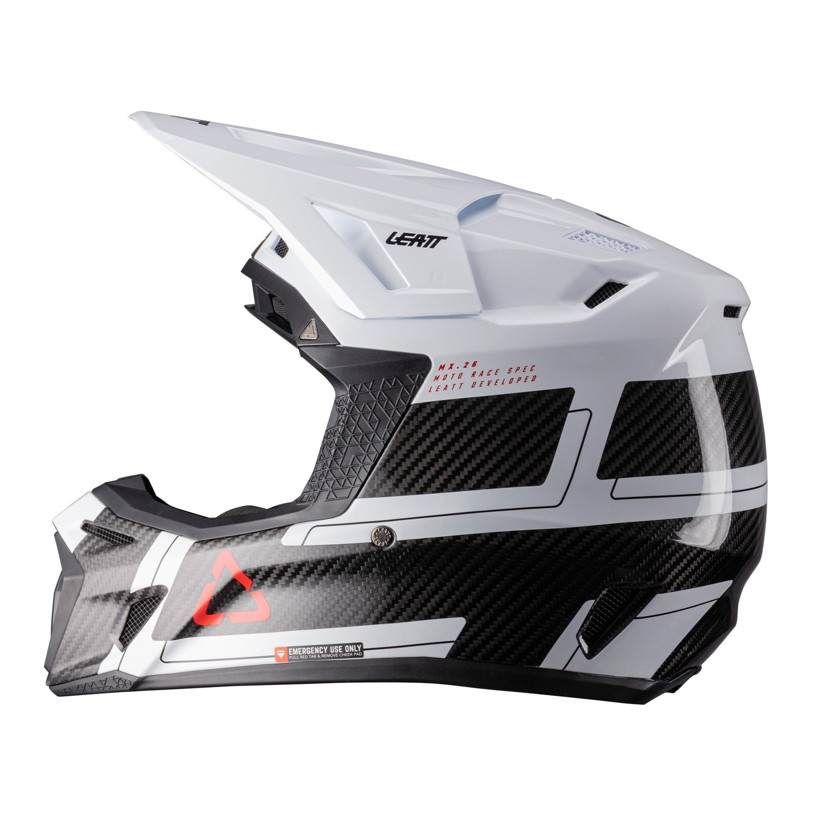 Leatt 2026 9.5 Helmet Kit - Carbon / White