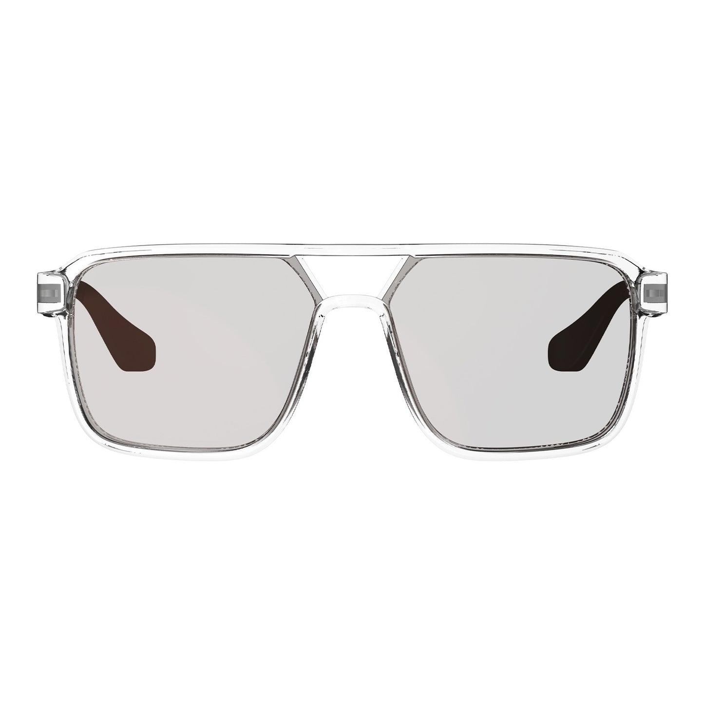 Leatt TheViz Sunglasses Pyrenees - Clear/Silver Polarized Silver 20 VLT
