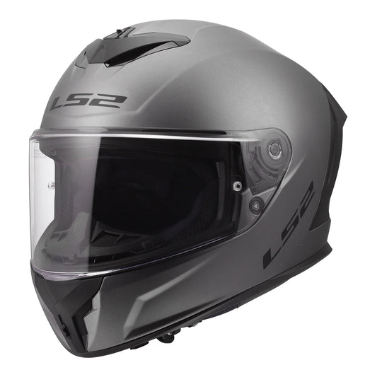 LS2 FF820 Rapid III Solid Helmet - Matte Titanium