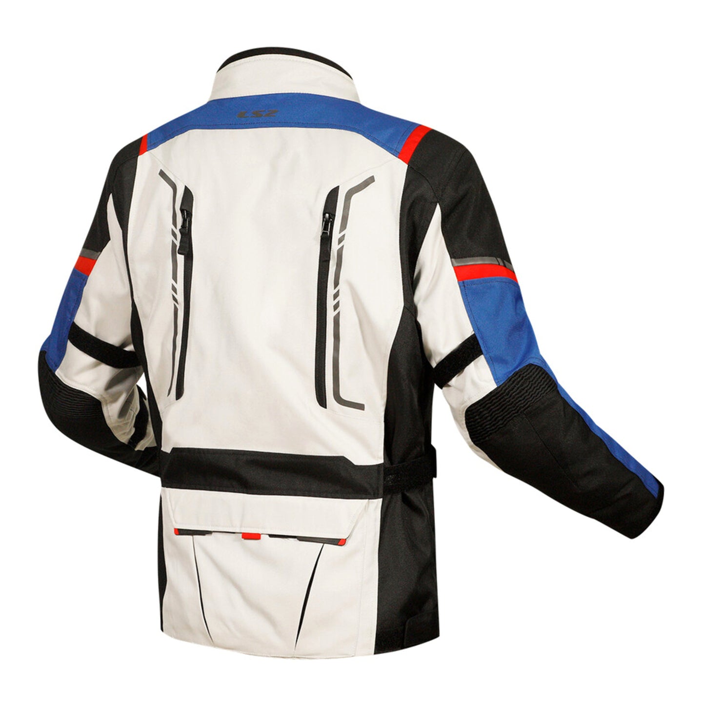 LS2 Narvik Men's Jacket - Blue / Black / Grey / Red