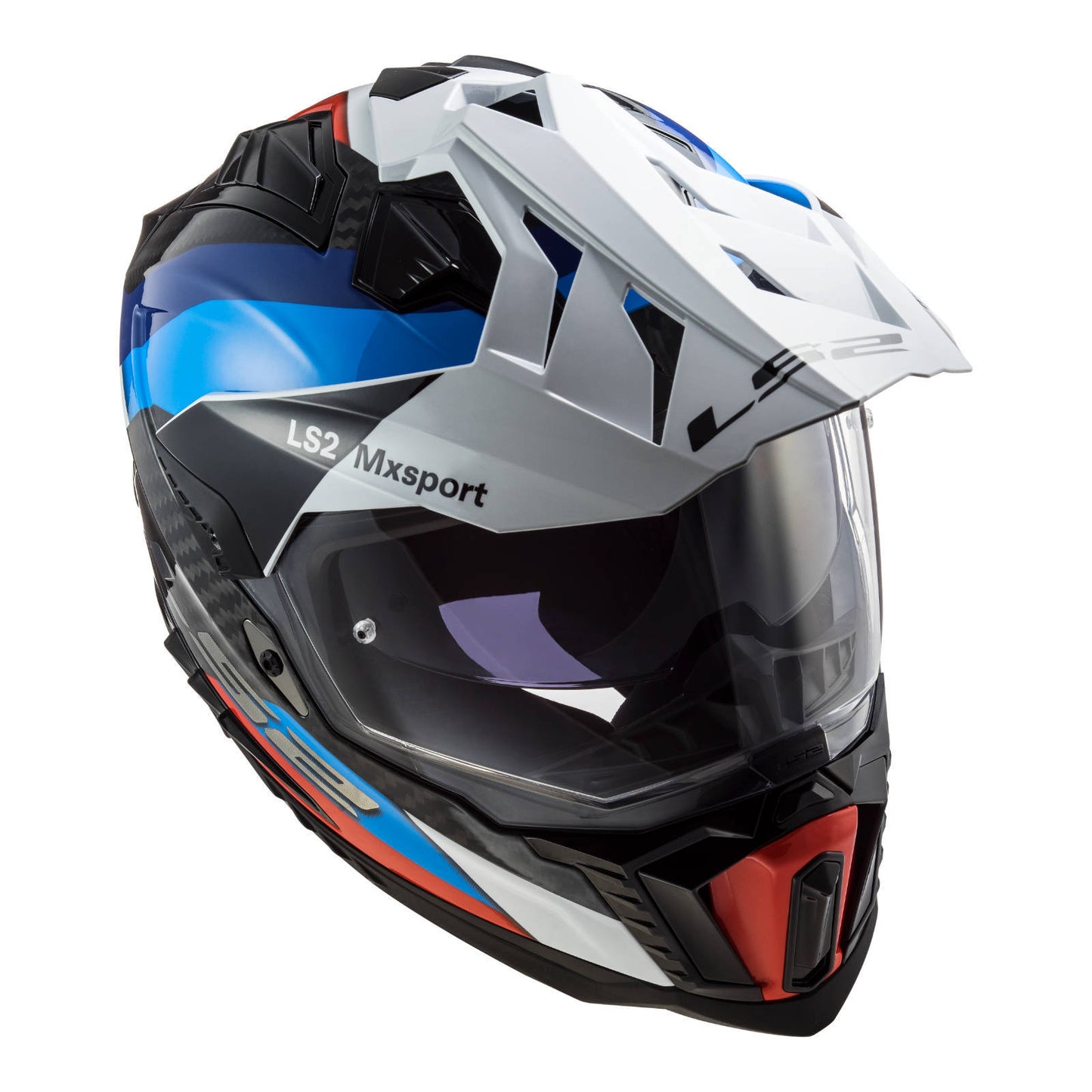LS2 MX701 Explorer Carbon Frontier Helmet - Black / Blue