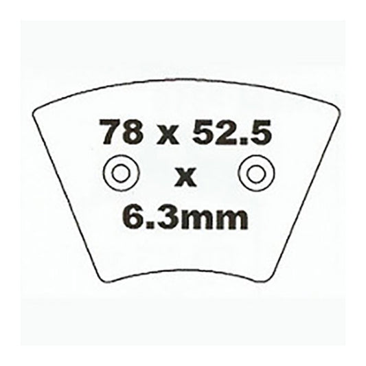 Premier Brake Pads - P Organic Standard