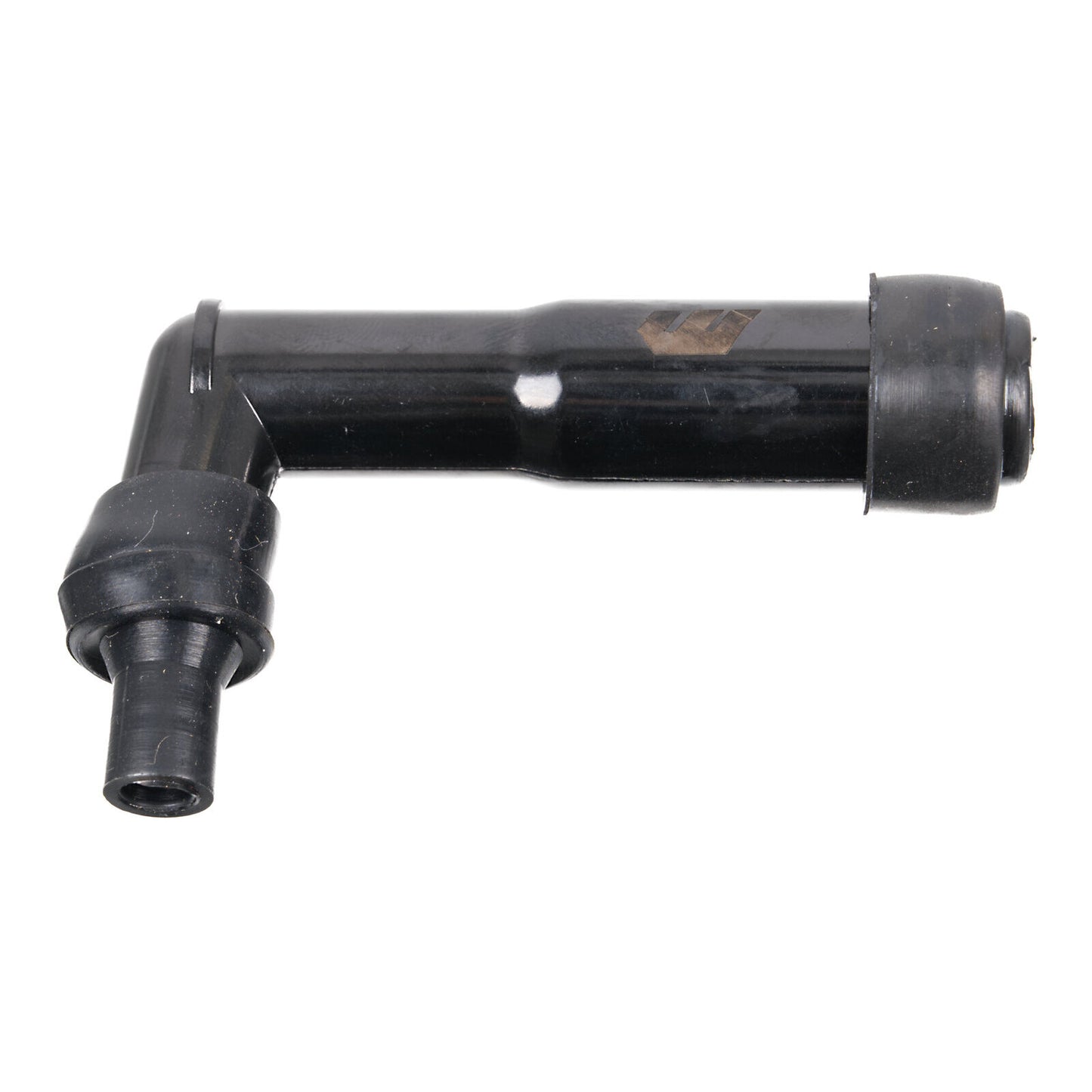 Whites Spark Plug Cap - Replaces XB05F - Long Right Angle - Black