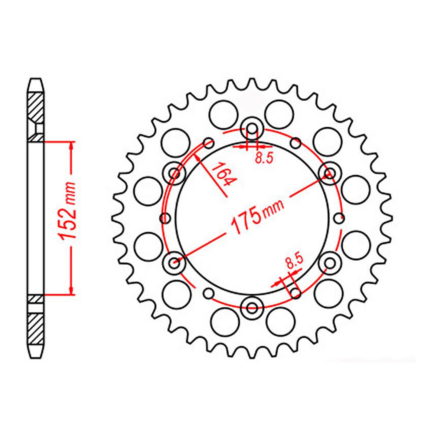 XAM Sprocket Kit Yamaha TT250 R '93-'95 - 520NSD 14/43