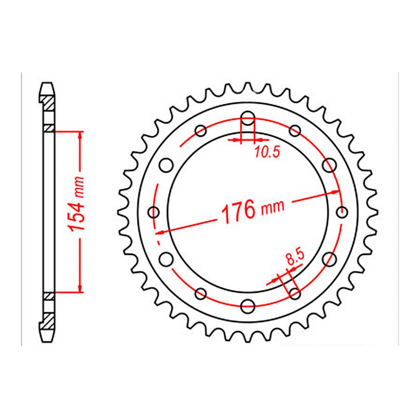 XAM Sprocket Kit Honda VFR800 '06-'13 X-Ring 16/43
