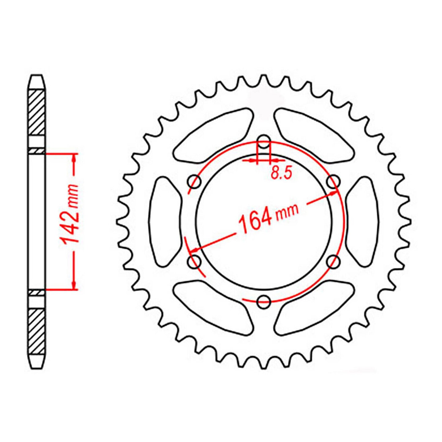 XAM Sprocket Kit HYOSUNG GT250R X-Ring 14/46