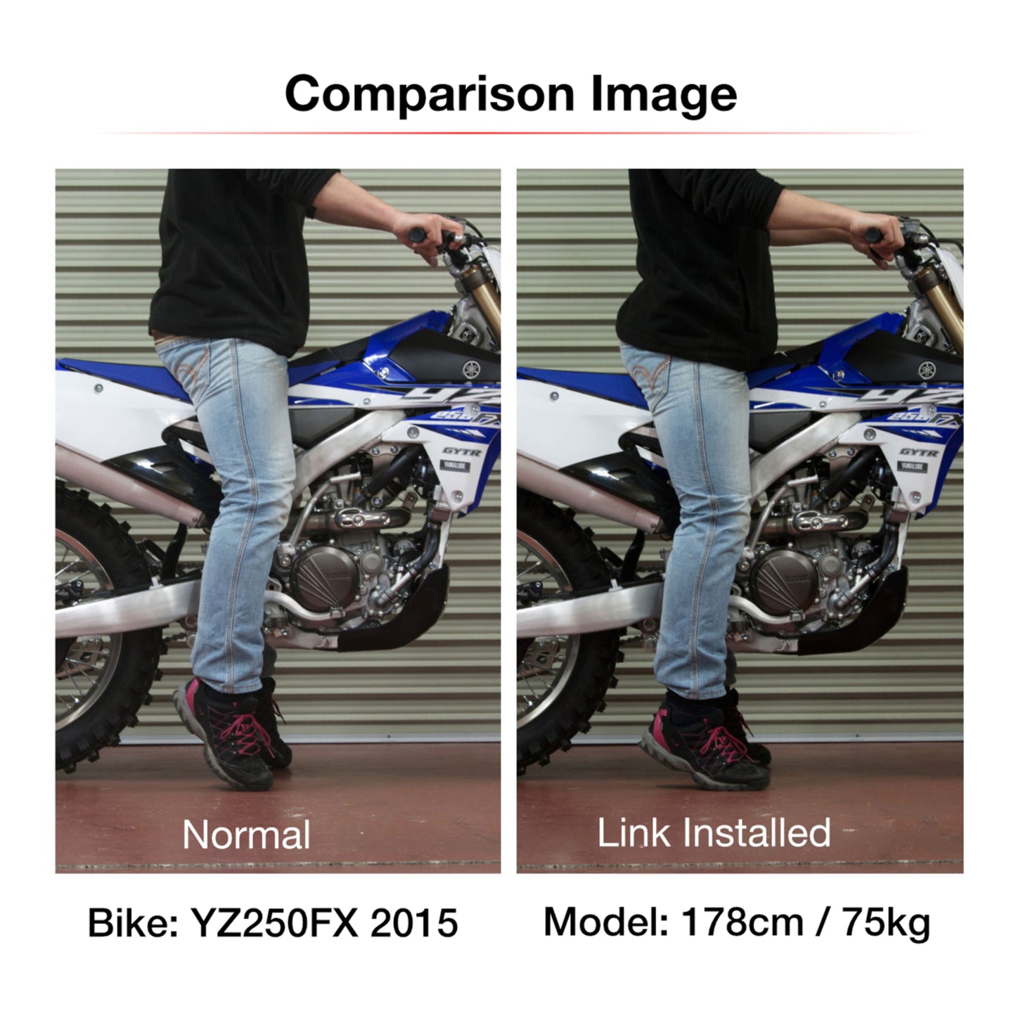 Zeta RSL Low Down Link -27mm - GasGas MC / EC / EX ('24-) - Red