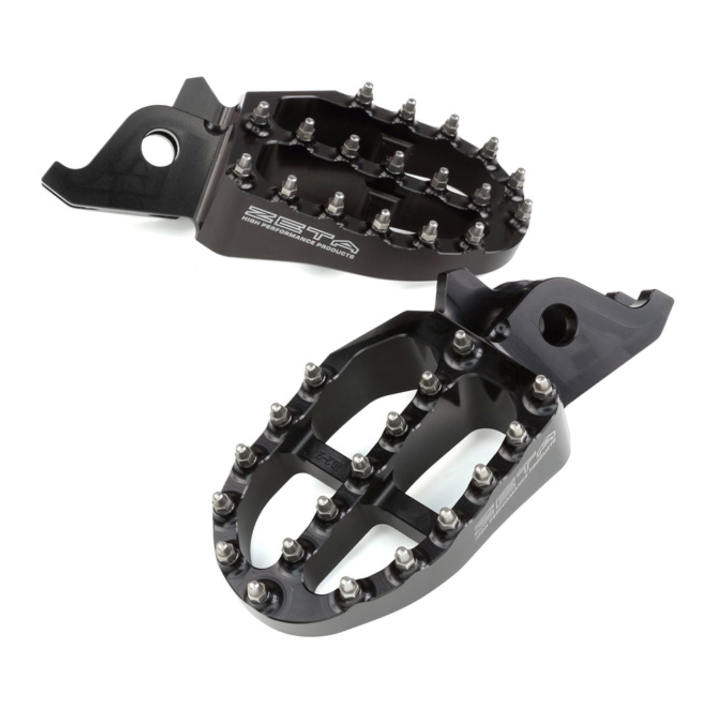 Zeta Aluminium Foot Pegs - Honda CRF250 / CRF450, CRF250L / M / Rally - Black